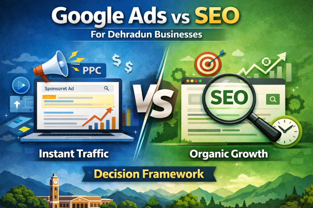 Google Ads vs SEO for Dehradun Businesses: Decision Framework